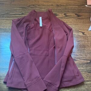NWOT: Lululemon Define Jacket in Red Merlot Size 6
